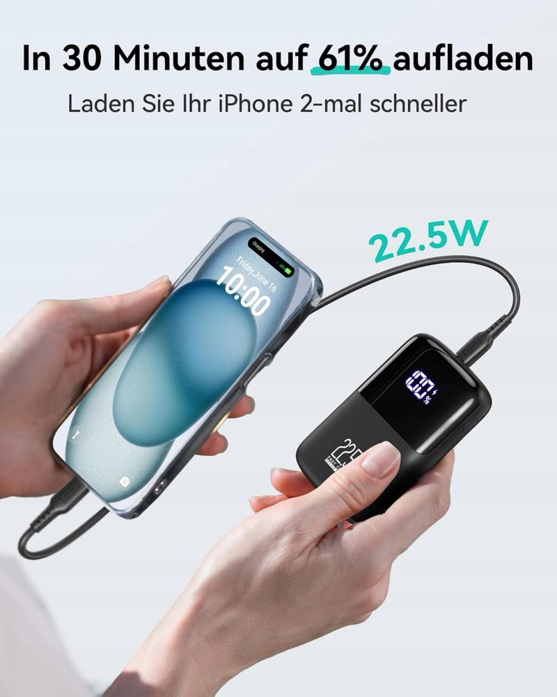 INIU Mini Powerbank z szybkim ładowaniem 5500 mAh 22,5 W
