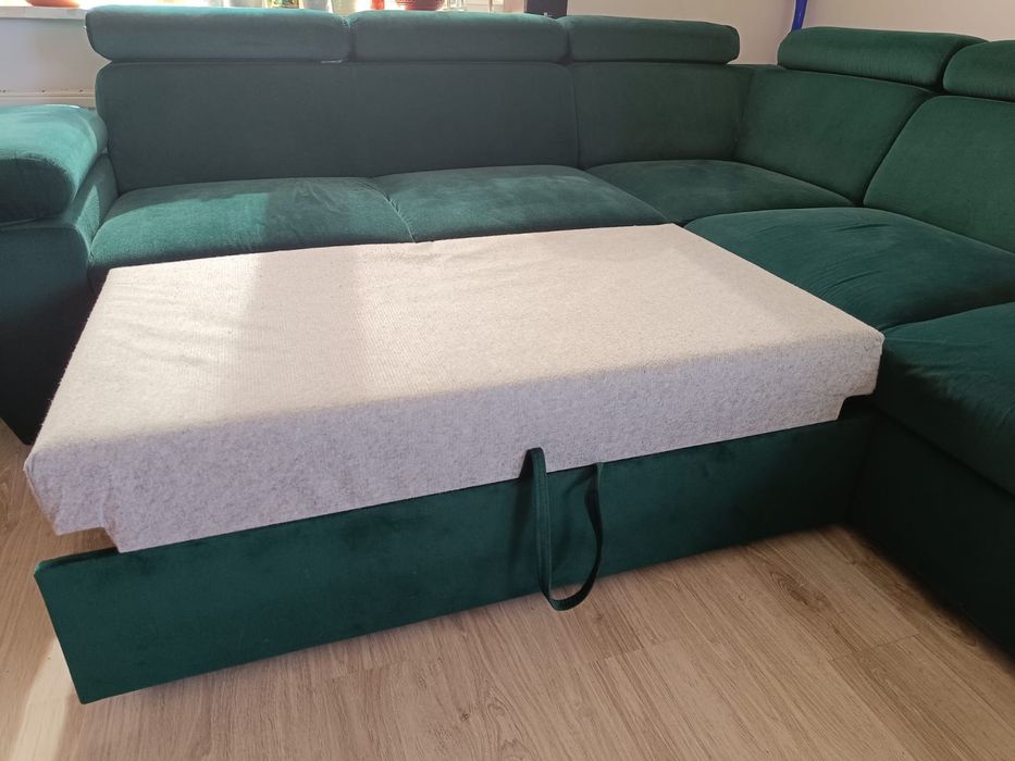 Narożnik. Sofa narożna dwustronna, rozkładana