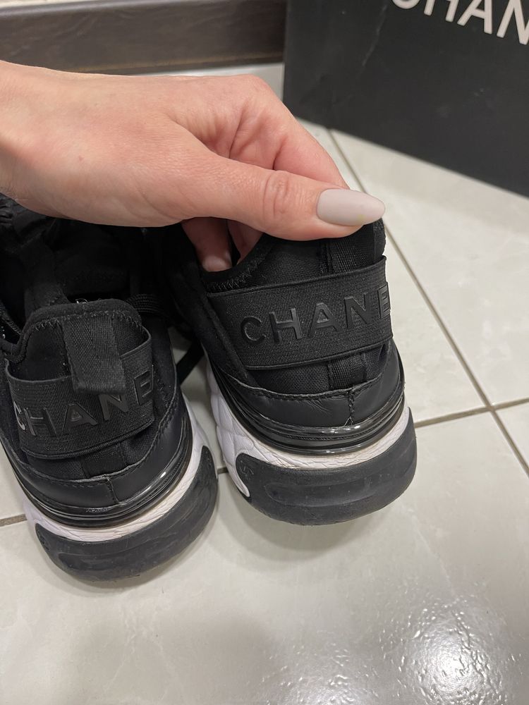 Кроссовки chanel sneakers black 39 размер