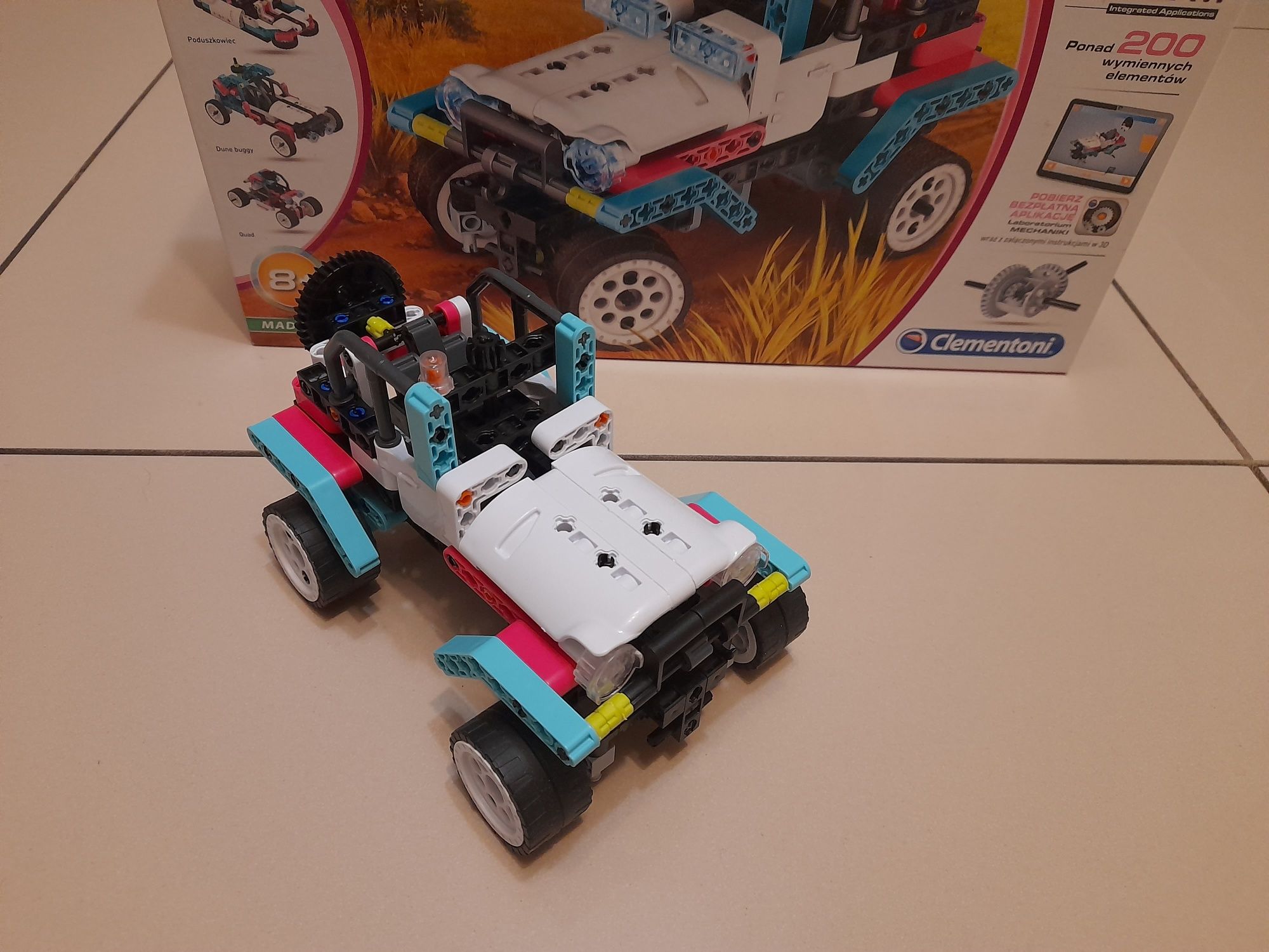 Klocki lego CLementoni Jeep Safari 50123 labolatorium mechaniki