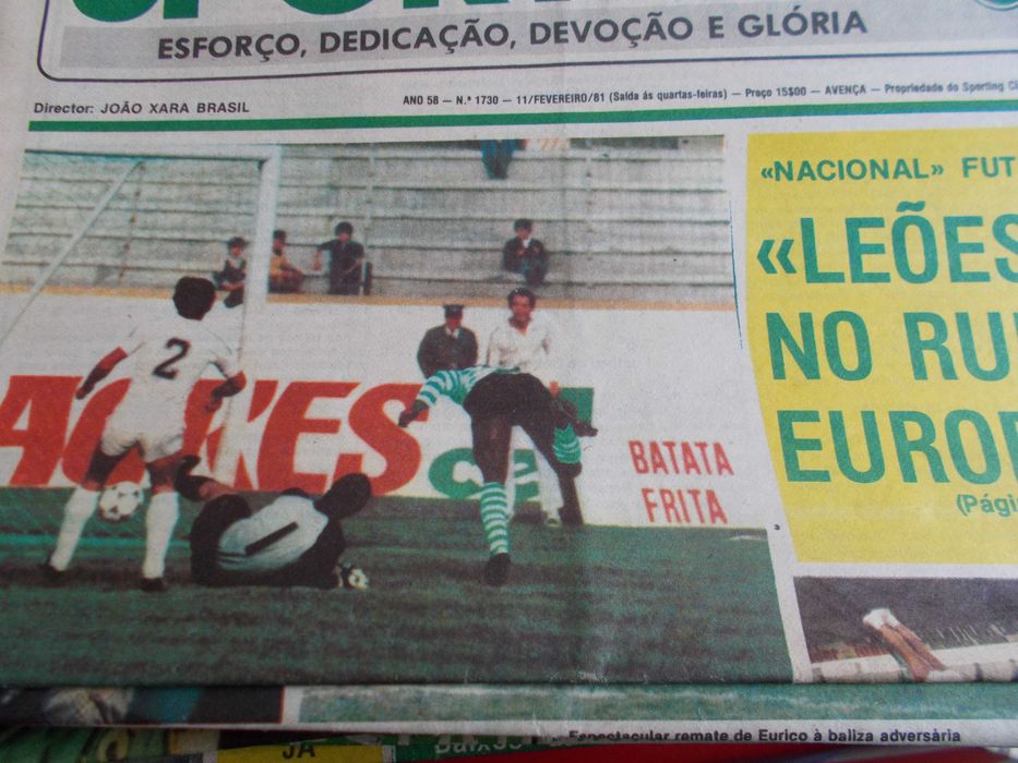 52 jornais Sporting raros.1984
