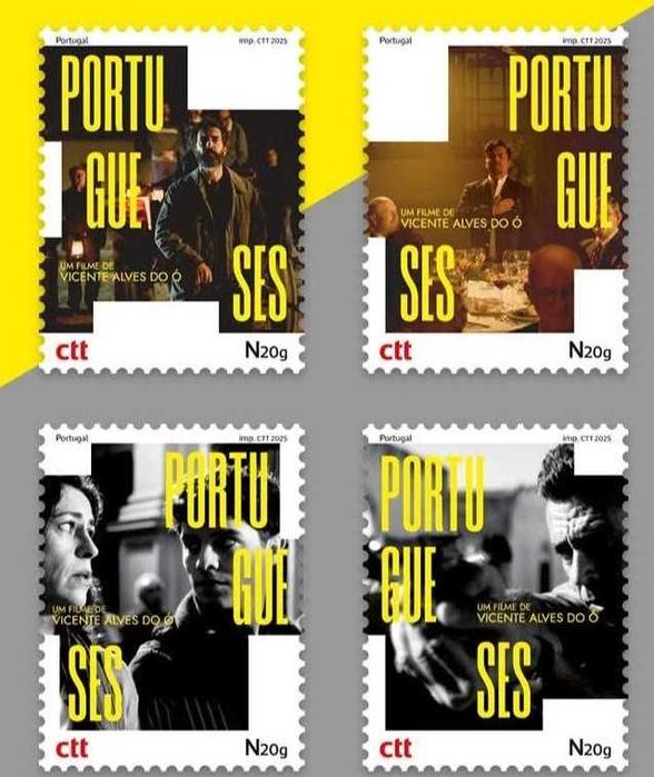 "PORTUGUESES" FILME - booklet CTT 4 selos autoadesivos - 2025