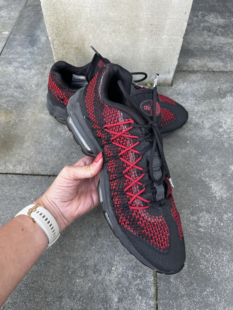 Nike Air Max 95 Ultra r. 42,5 czarne czerwone