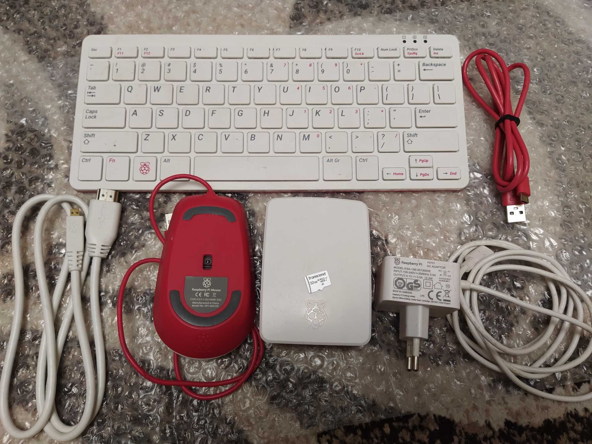 Raspberry pi 4 model B 4gb kit Клавіатура Миш Блок Живлення