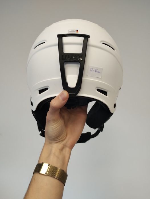 Biały kask narciarski Uvex 52-55cm