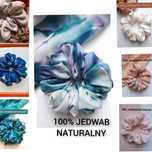 Kolorowa jedwabna gumka do włosów jedwab naturalny silk