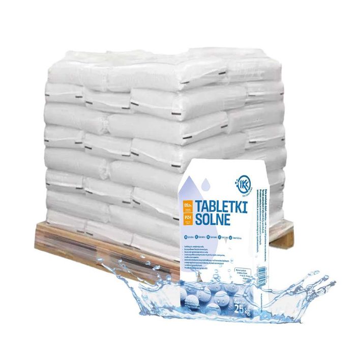 Tabletki Solne, sól w tabletkach do uzdatniaczy, 25kg, CENA Z DOSTAWĄ