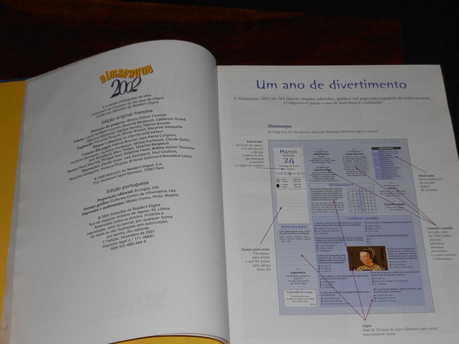 Selecções Readers Digest Almanaque 2002 e Enciclopedia de Medicina
