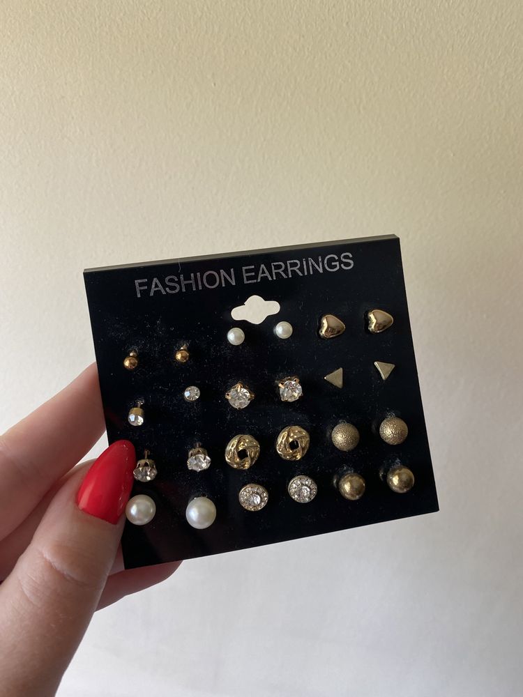 Zestaw kolczyków Fashion Earrings 12 par kolczyków