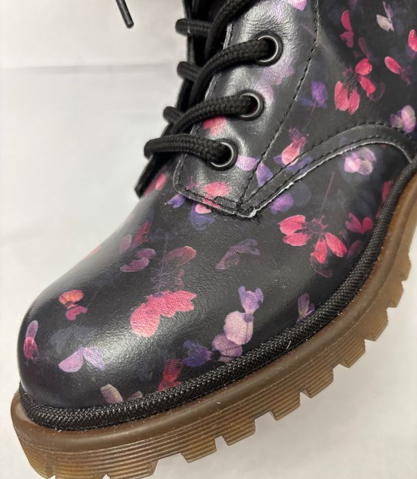 Botki sztyblety PRIMIGI czarne kwiatowy print 33, skórzana wkładka