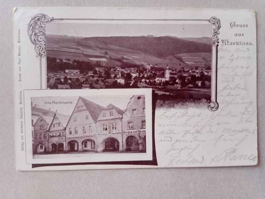 Pocztówka Leśna Rynek Panorama 1900 r