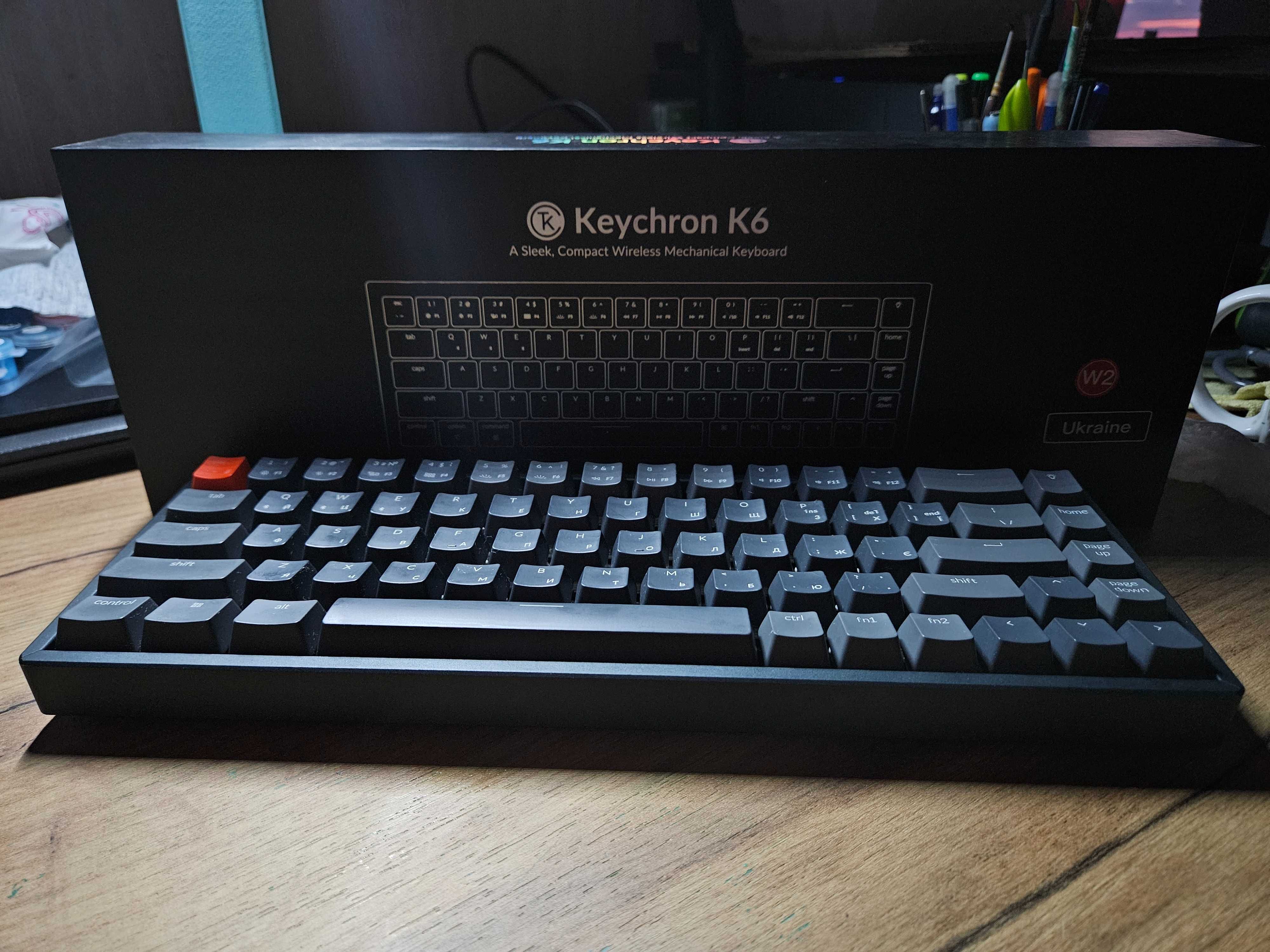 Клавіатура Keychron K6 68 Key Hot-Swap RGB Blue