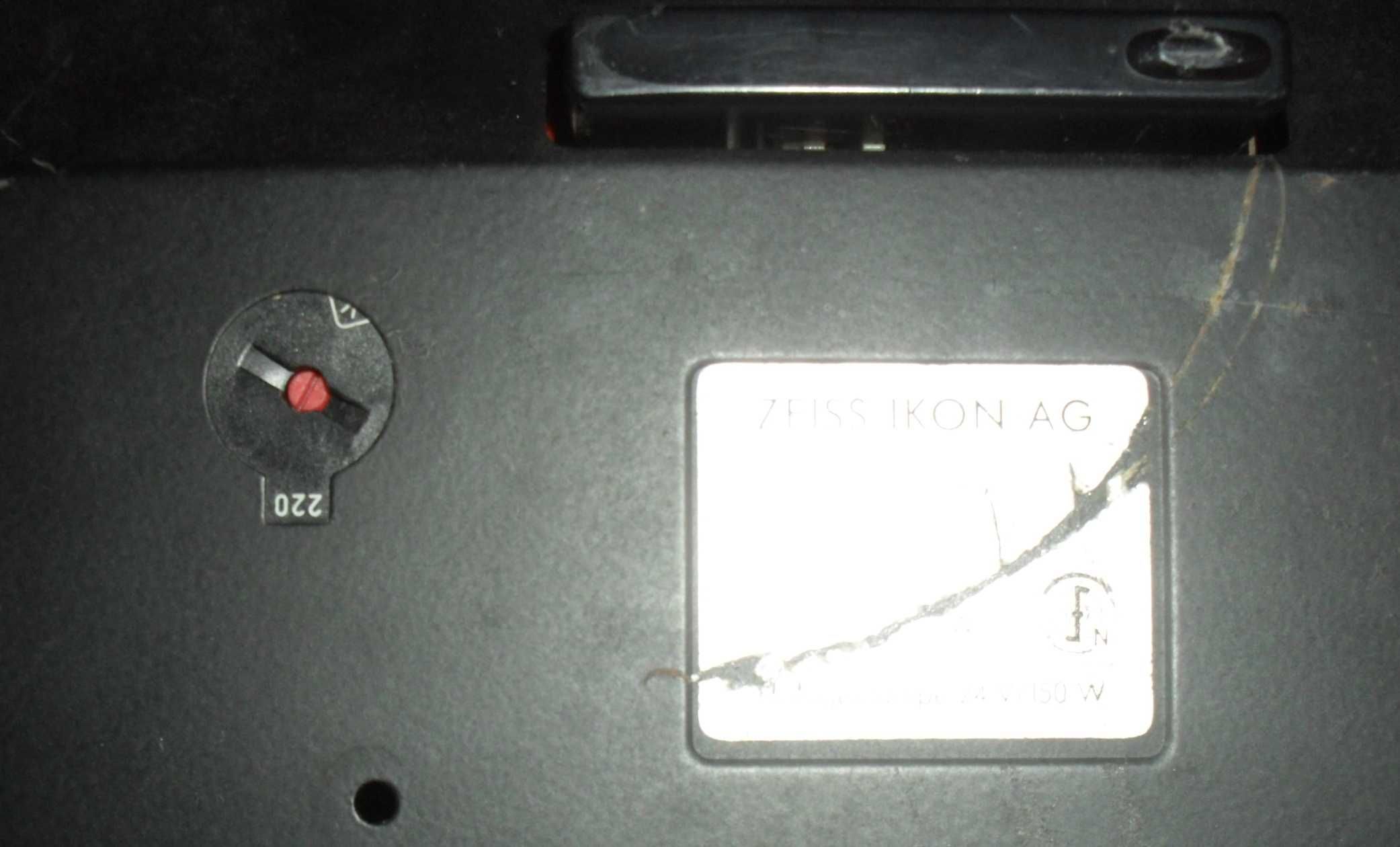 Projetor de slides, Perkeo S150, para peças