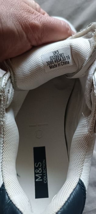 Макасины M&S, слипоны кожаные 38р.