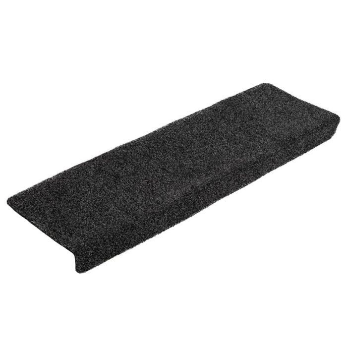 vidaXL Nakładki na schody, 5 szt., czarne, 65x21x4 cm