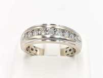 pierścionek złoto 14K 585 diamenty brylanty 0,5 ct 6,7 g certyfikat