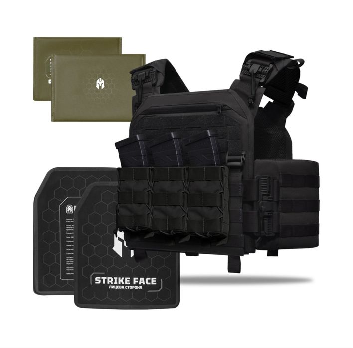 Бронежилет 6клас ДСТУ плитоноска, керамічні плити, балістика, підсумки