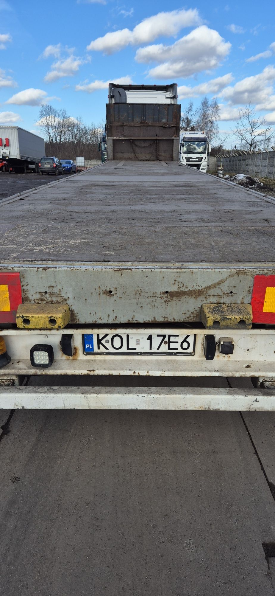 Naczepa Platforma osie SAF