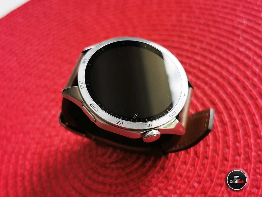 ZADBANY Huawei Watch GT4 Classic 46mm srebrny skóra AMOLED GPS  KPL GW