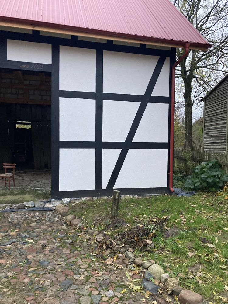 Ściana Szachulcowa ,Mur Pruski ,odrestaurowywanie budynków zabytkowych