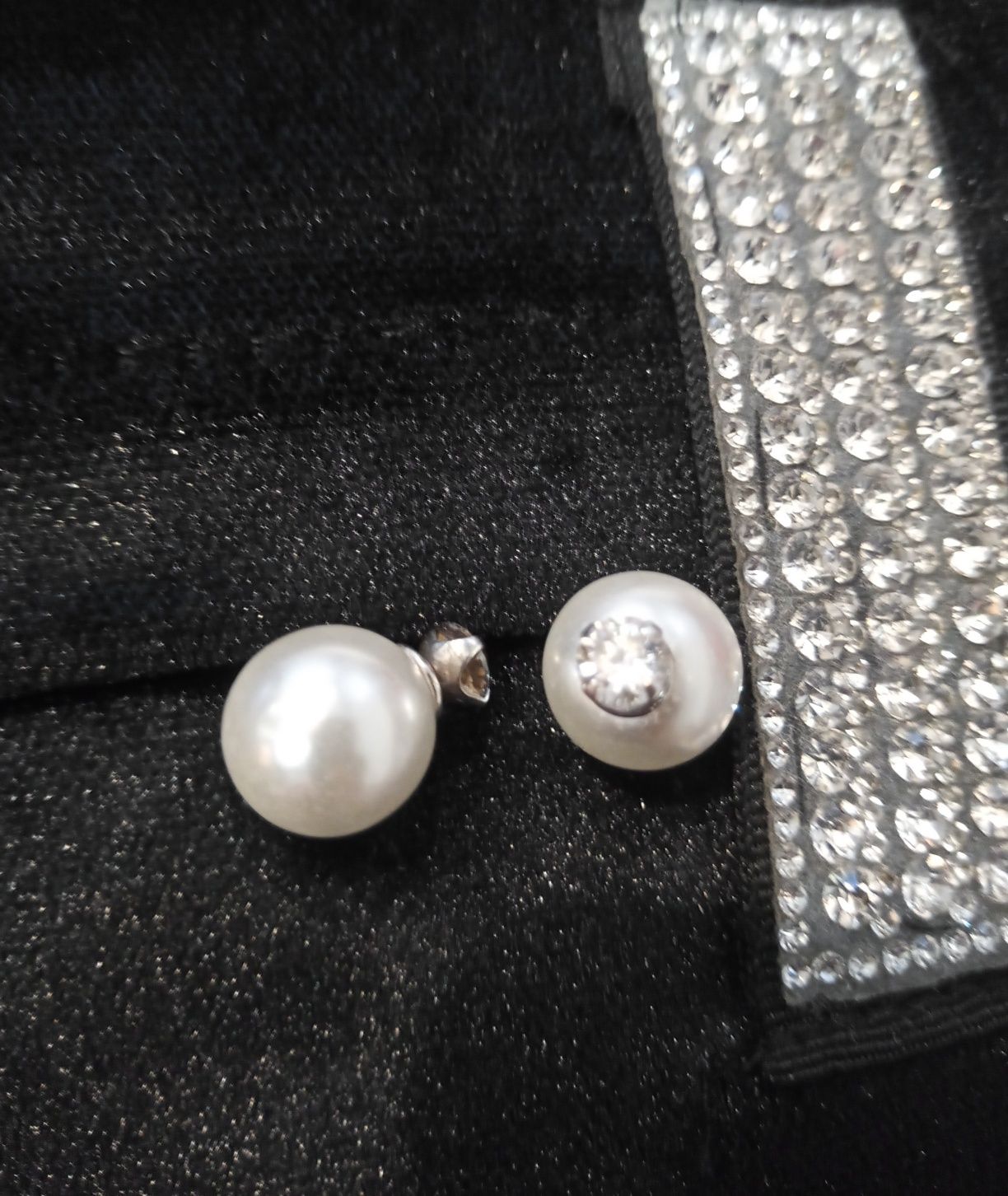 Kolczyki srebrne perły