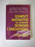Elementy matematyki dla studentów ekonomii i zarządzania zbiór zadań