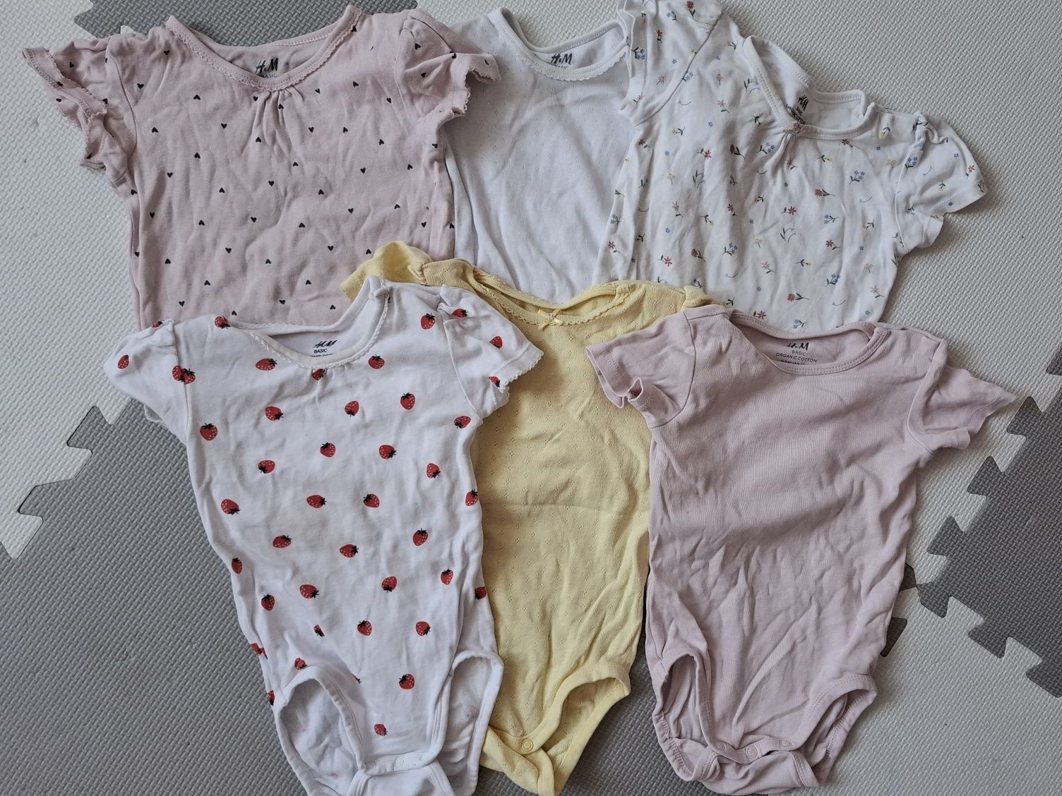 Body bodziaki hm r.80 6szt