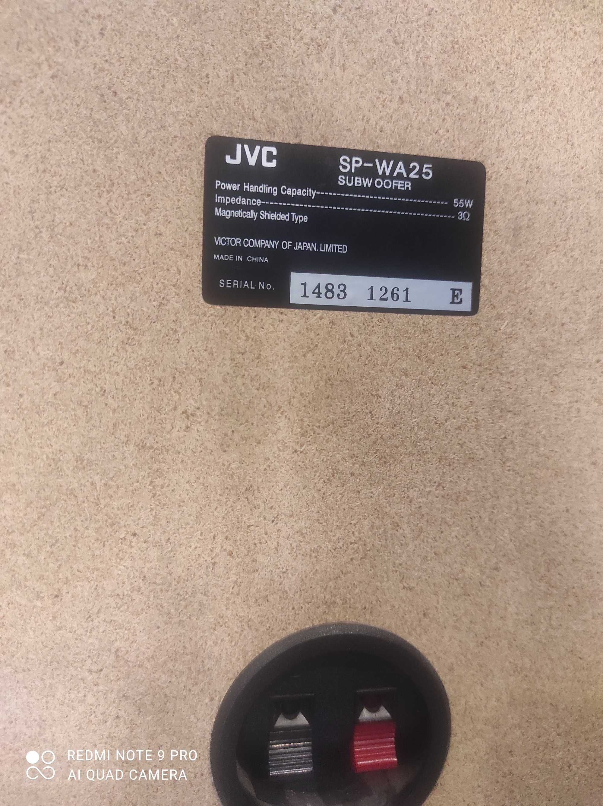 Subwoofer JVC 55 W