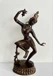 Figura z brązu tancerki świątynnej,styl indyjski,Shiva,Parvati, 2,47kg