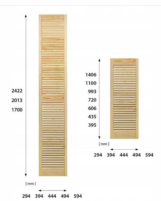 NOWE DRZWI AŻUROWE 201,3 x 39,4cm