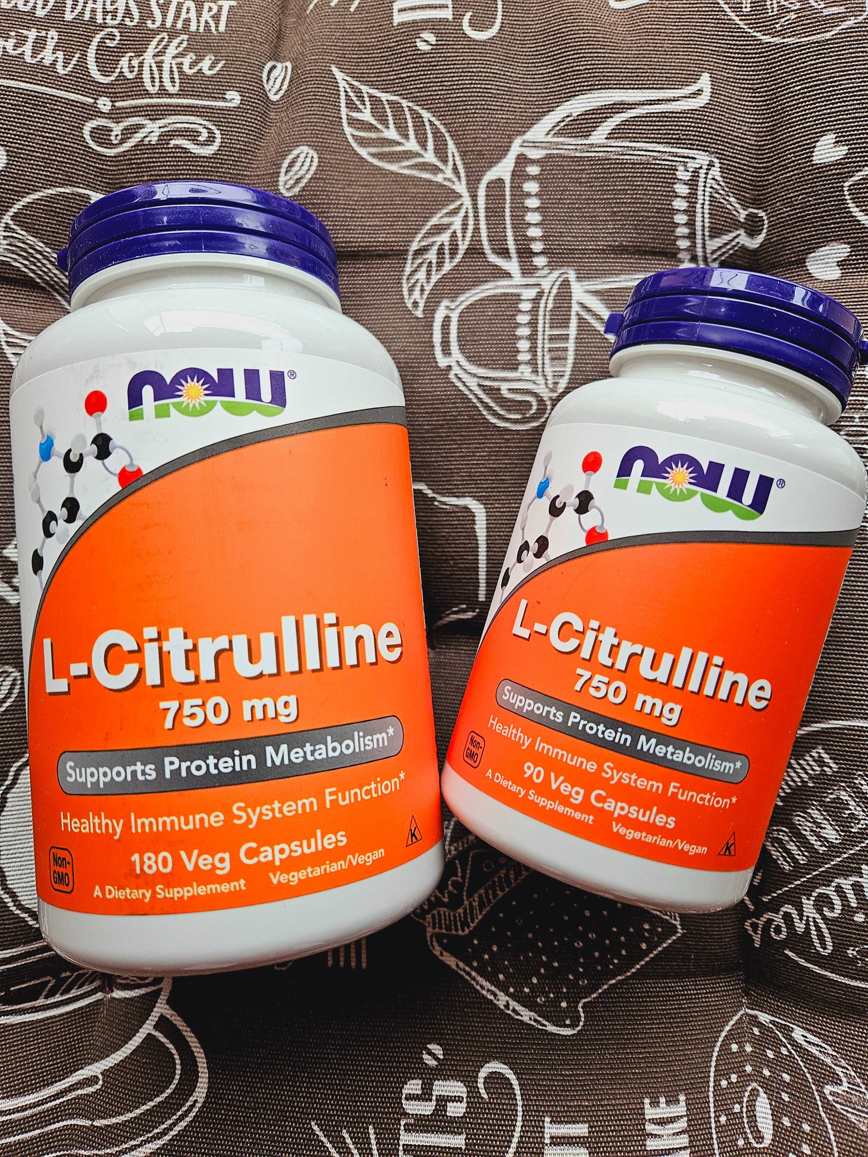 NOW Foods  Л цитрулін L-сitrulline цитрулин 750 мг 90 180 капсул