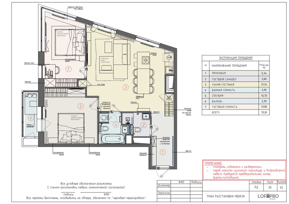 Технічний проект  , Дизайн інтер'єру