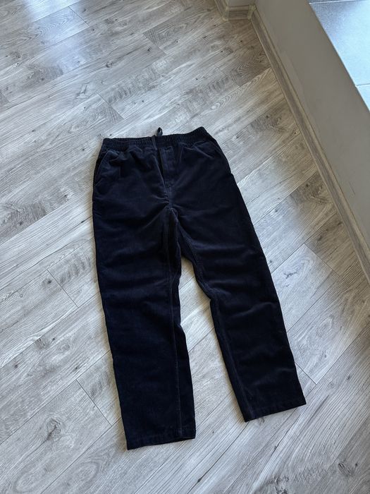 Класичні вельветова штани Carhartt чоловічі темно сині оригінал