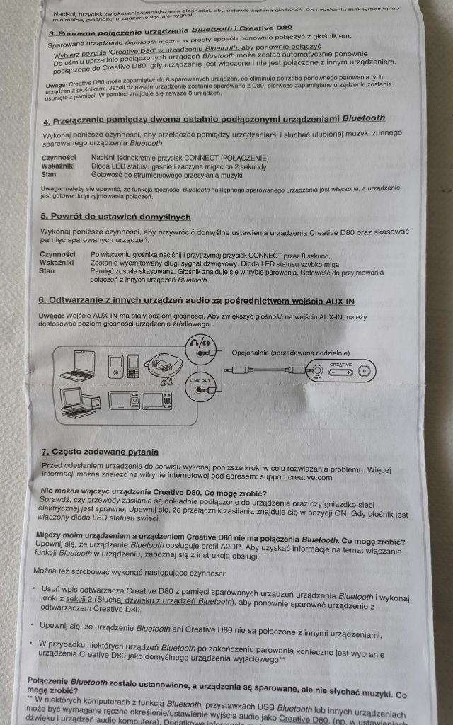 Głośnik bluetooth D80