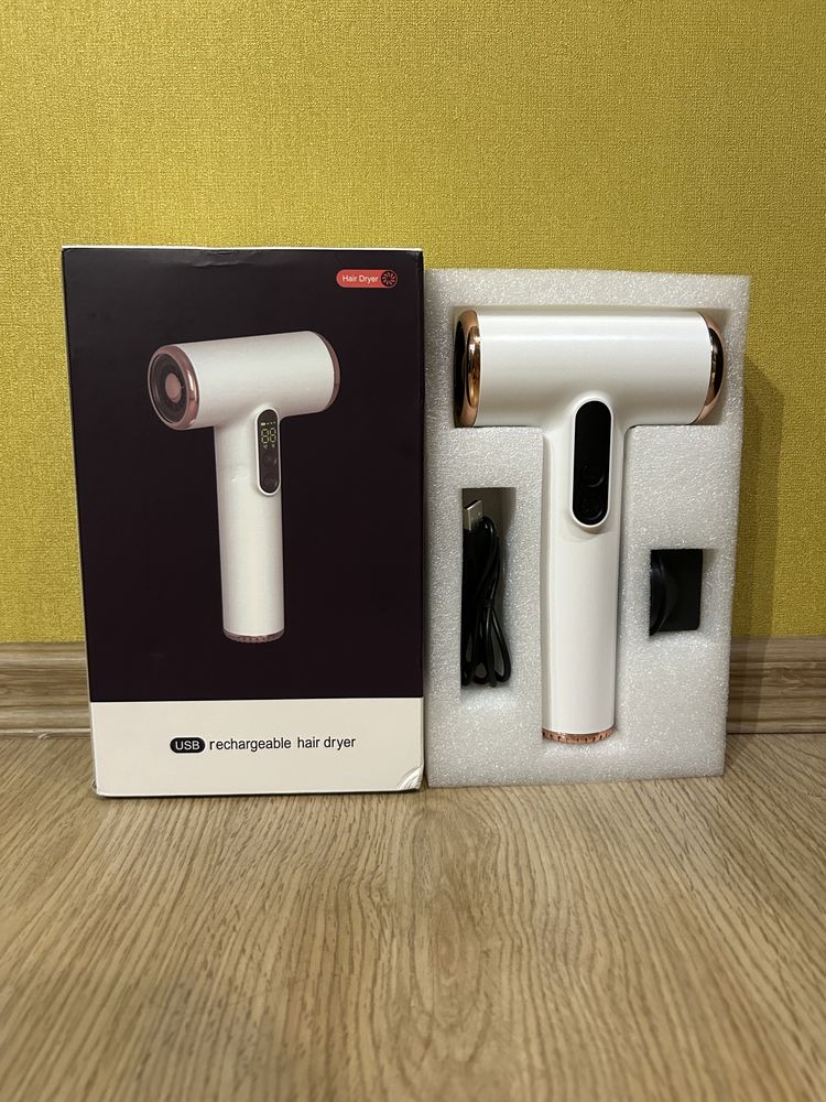 Безпровідний акумуляторний фен , USB-заряд, бездротовий