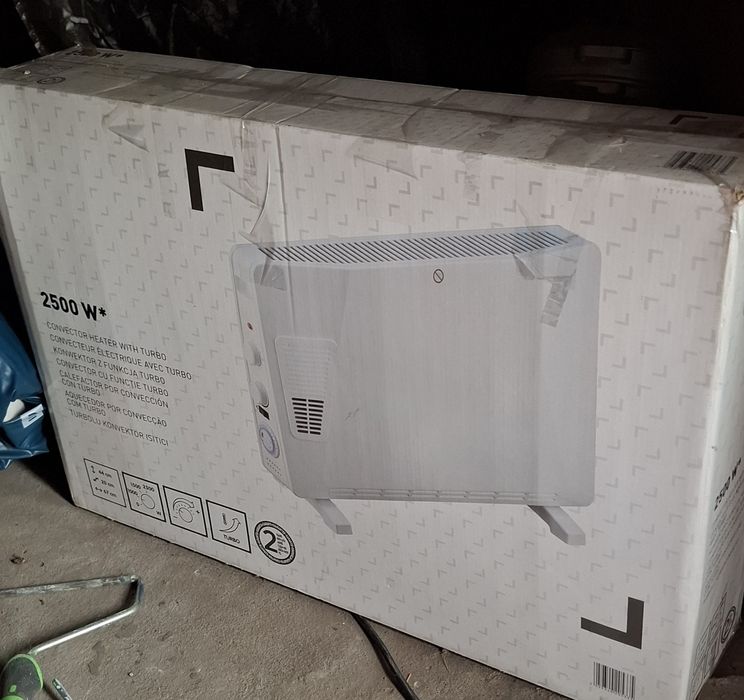 Konwektorowy grzejnik turbo timer 2500W