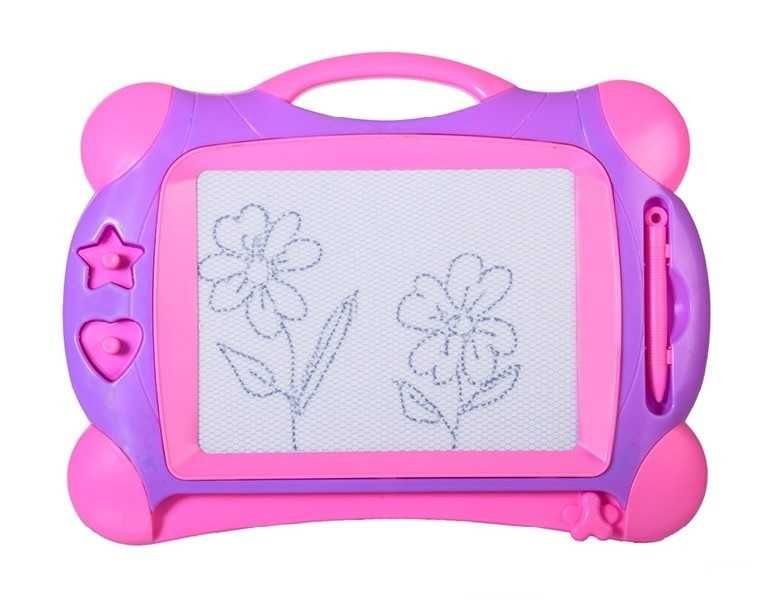 Дошка для малювання магнітна 32,5х24,5см рожева блакитна (С1406)