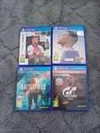 Gry na ps 4 nie używane dwie gry Battlefield i Gran Turismo.