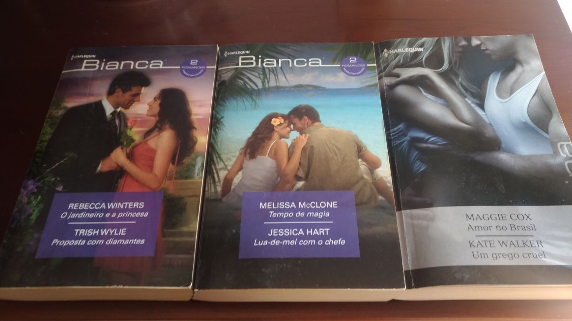 Livros coleção Harlequim