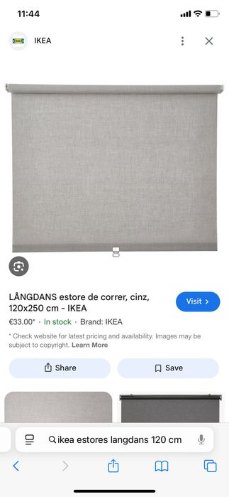 2 Estores rolo cinzentos