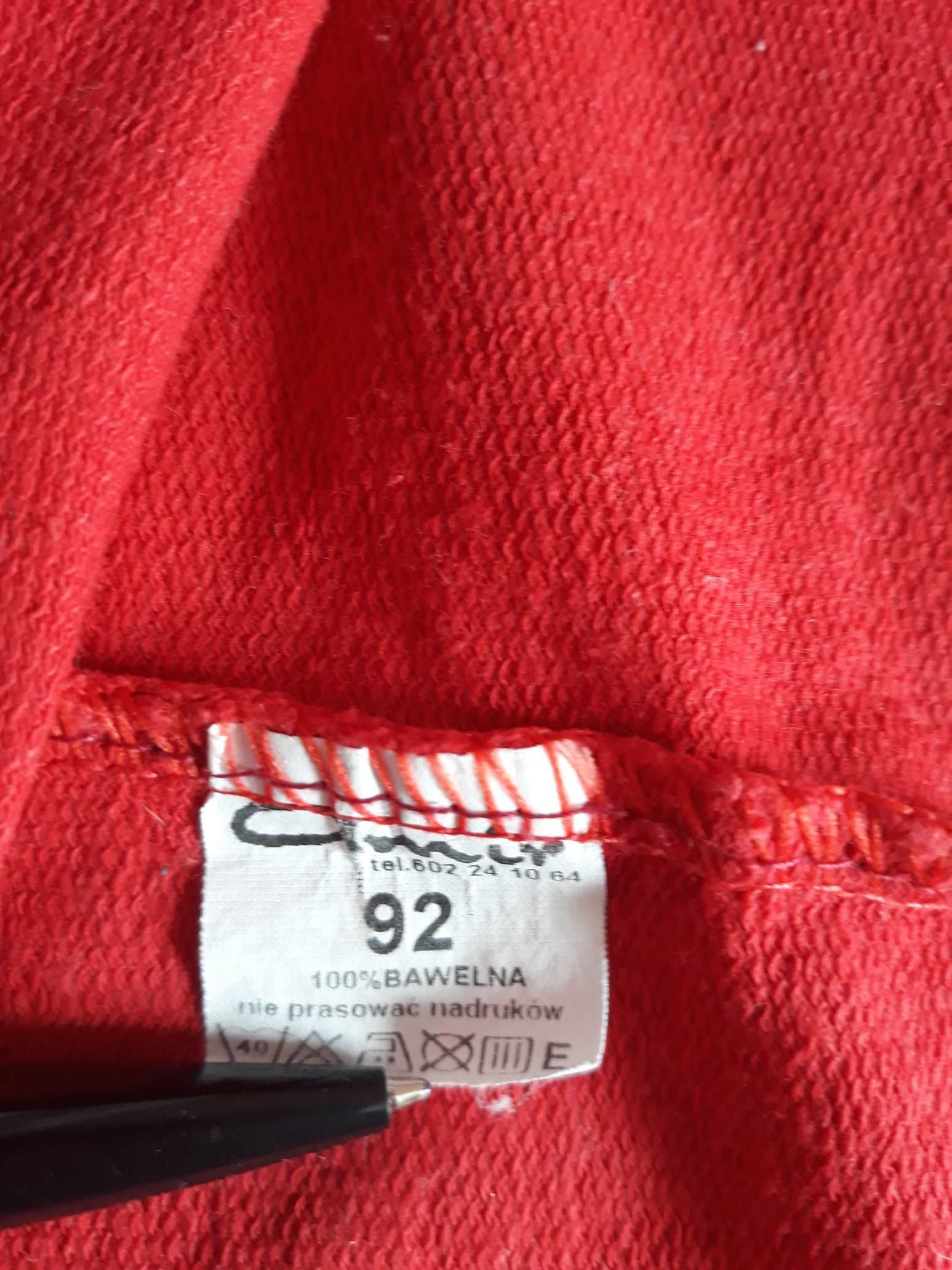 Bluzka czerwona Psi Patrol 100% bawełna długi rękaw na 2 lata r. 92cm
