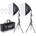 Nowy NEEWER zestaw fotograficzny lampy 700W softbox 60x60 cm stojaki