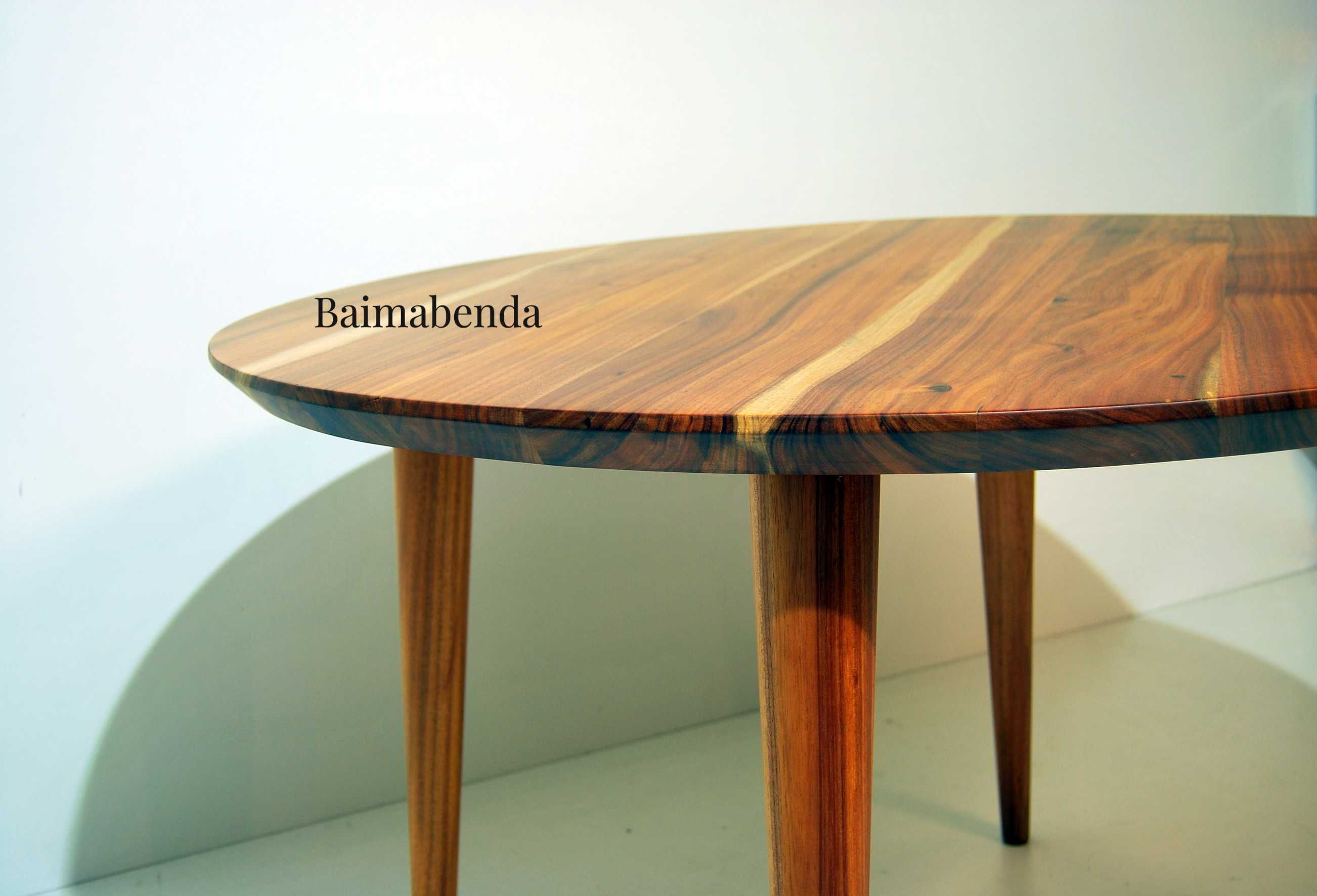 Mesa de jantar madeira maciça retro vintage estilo nórdico