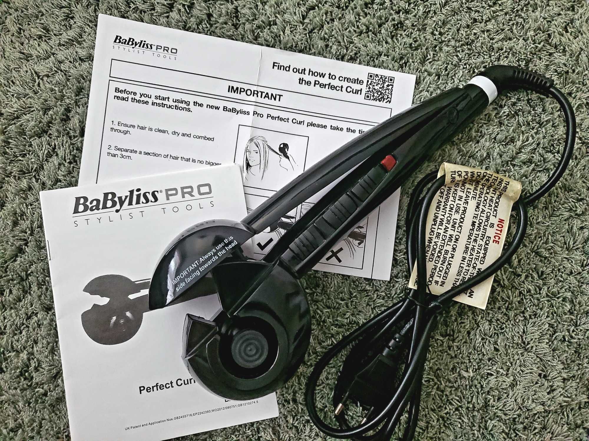 Автоматическая плойка для волос Babyliss pro Perfect Curl, черный