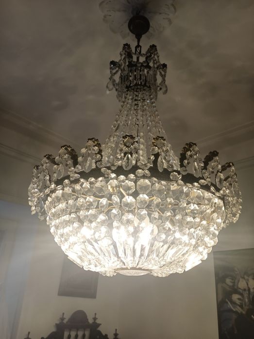 Lustre meio cristal