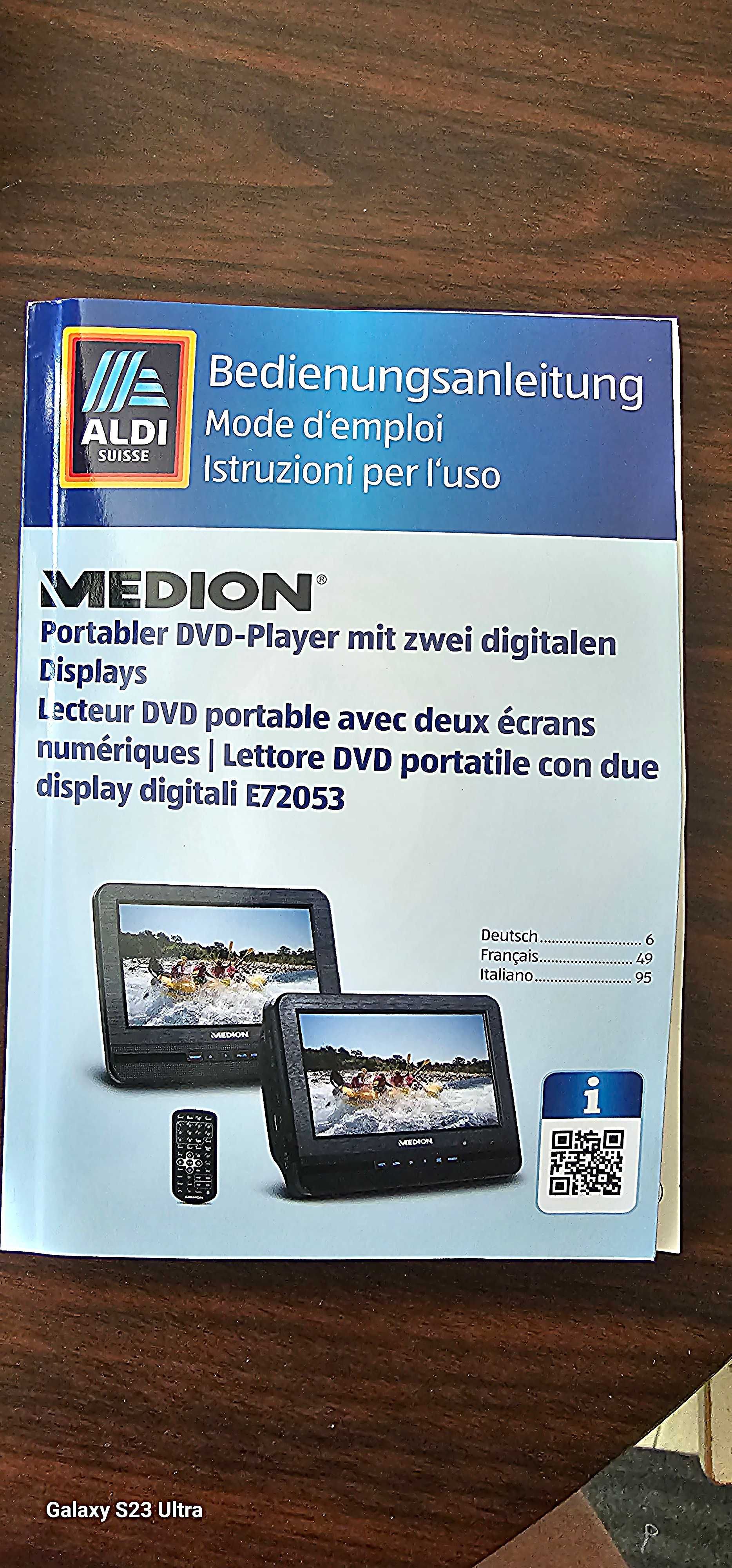 MEDION E72053 przenośny odtwarzacz DVD