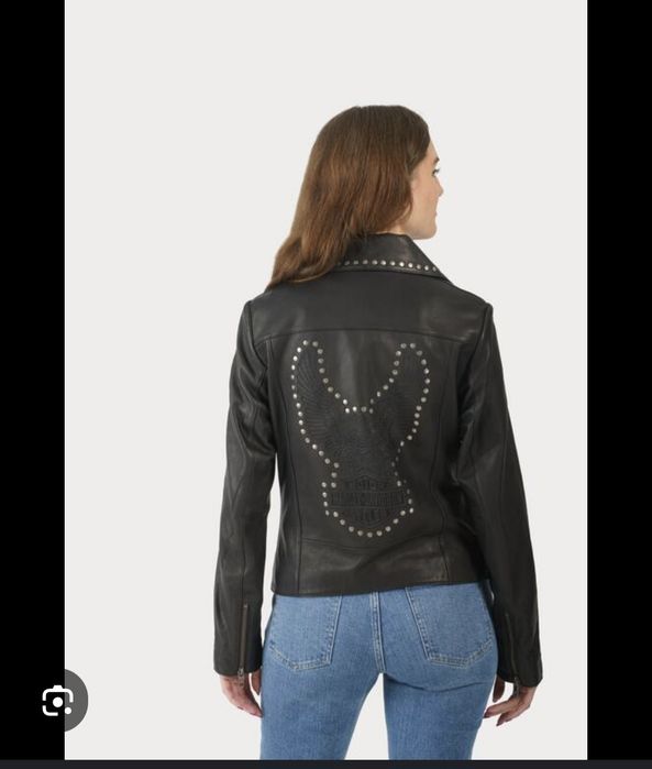 Casaco pele novo mulher harley Davidson