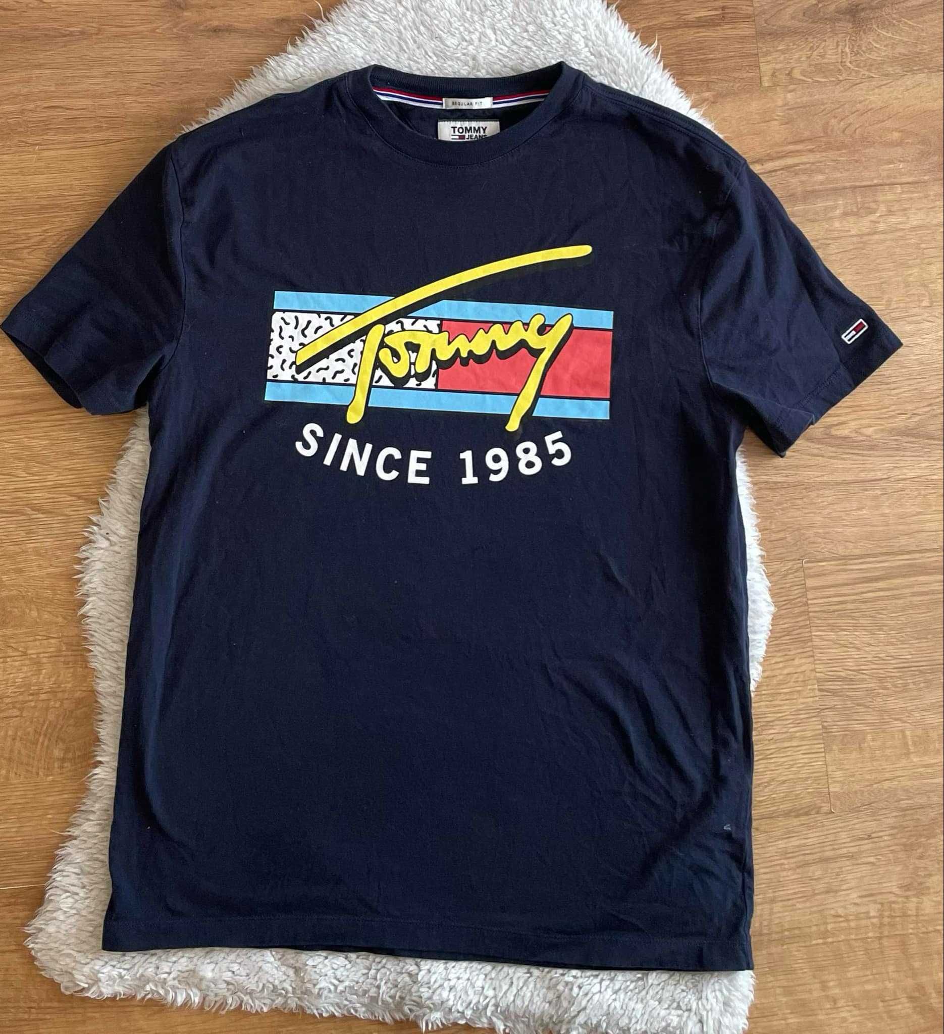 Tommy Jeans granowa koszulka t-shirt s