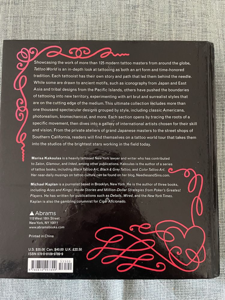 Livro Capa Dura Tattoo World