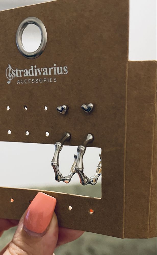 Argolas + brincos Stradivarius